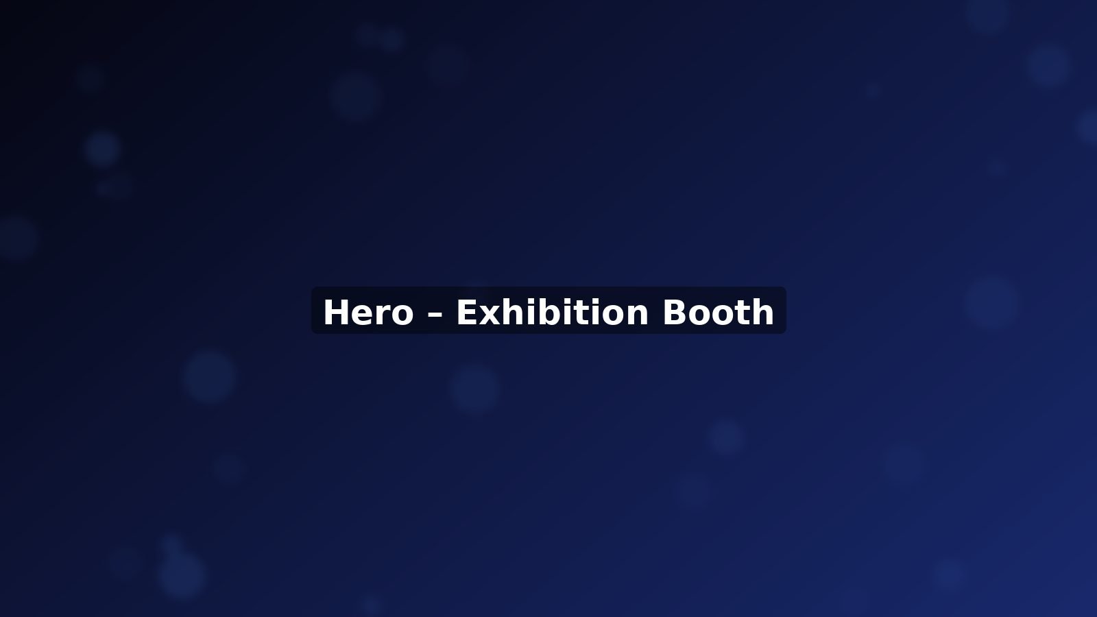 Exhibition booth design