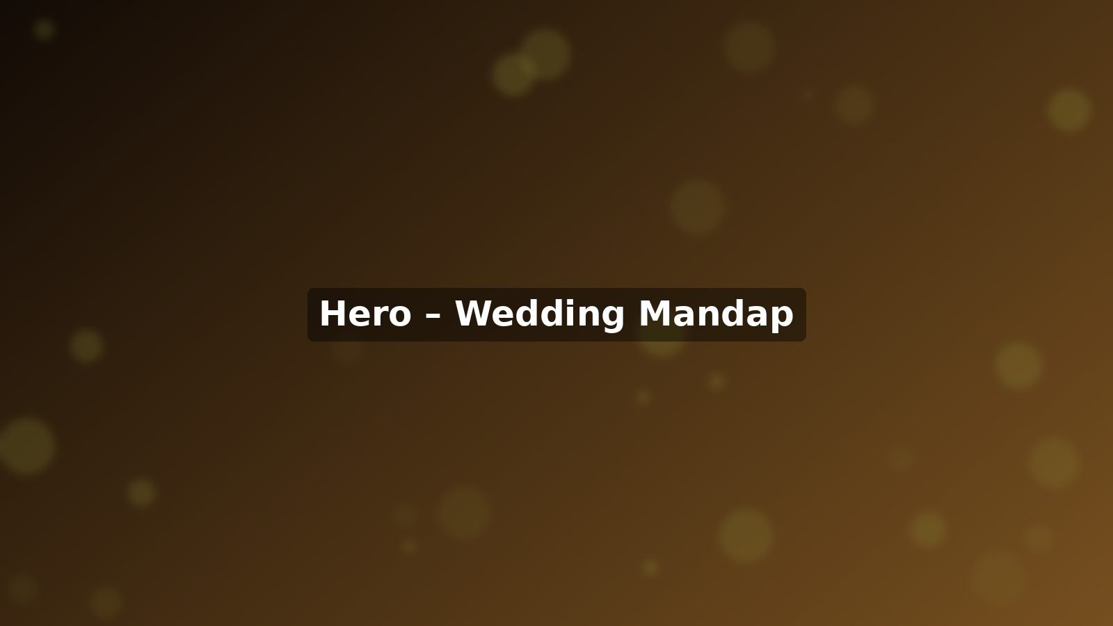 Wedding mandap